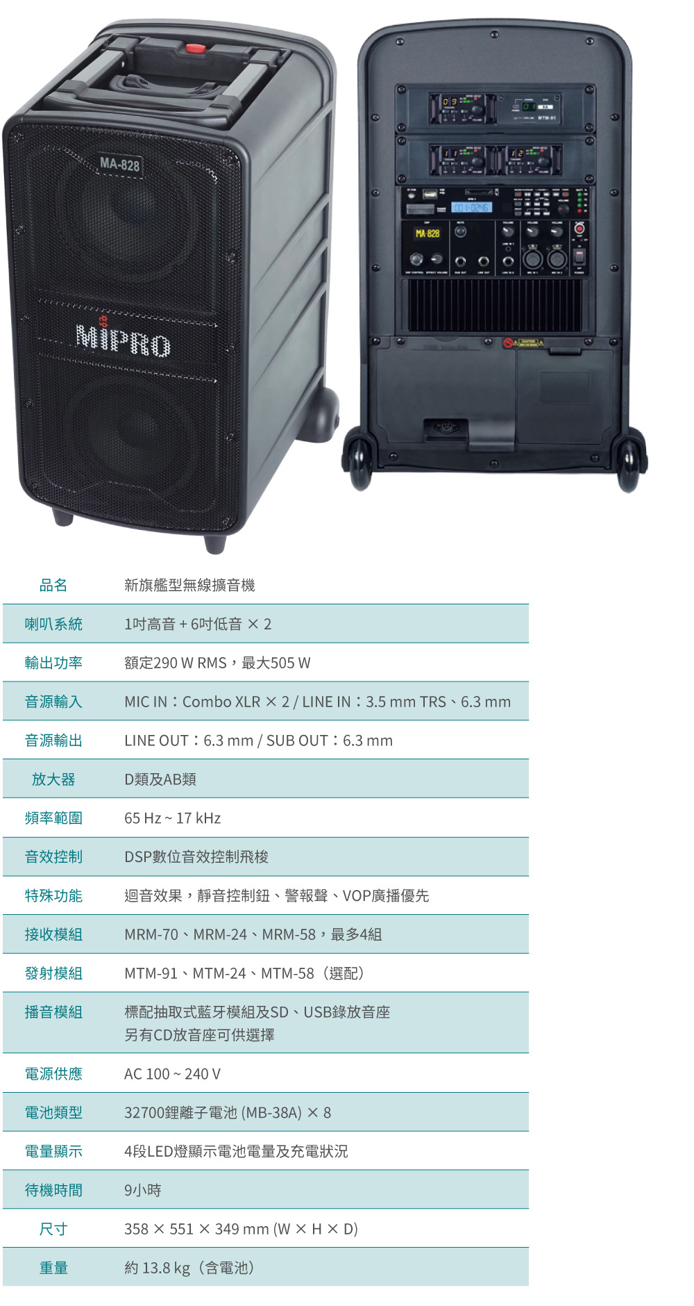 MIPRO MA-828